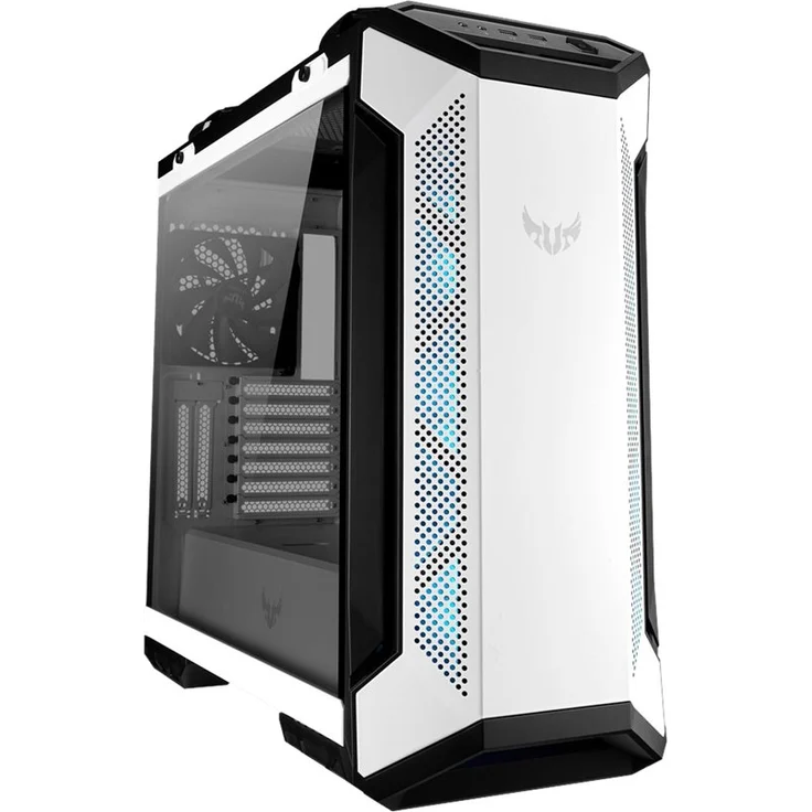 ASUS TUF Gaming GT501 White Edition Case unterstützt bis zu EATX mit Metallfront Panel, Tempered Glass Side Panel, 120mm RGB Fan, 140mm PWM Fan, Radiator Space Reserved, USB 3.1 Gen 1 – Bild 2