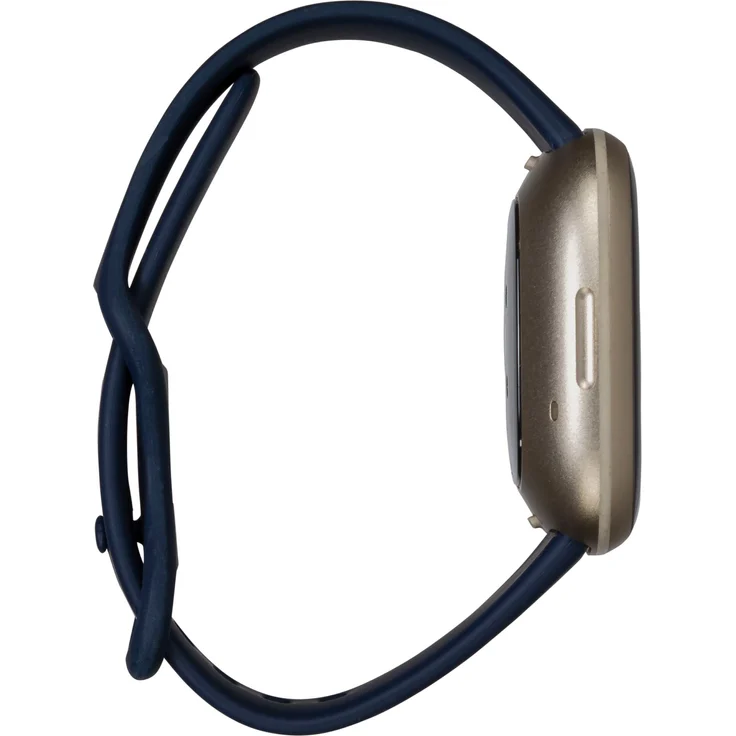 Fitbit Versa 3 Smartwatch GPS, Unisex, S/L, Aluminiumgehäuse, Softgold/Nachtblau – Bild 4