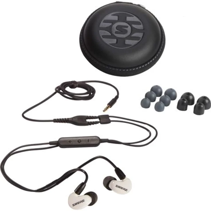 Shure AONIC 215 In-Ear Kopfhörer mit Mikrofon, geeignet für Sport, weiß – Bild 2