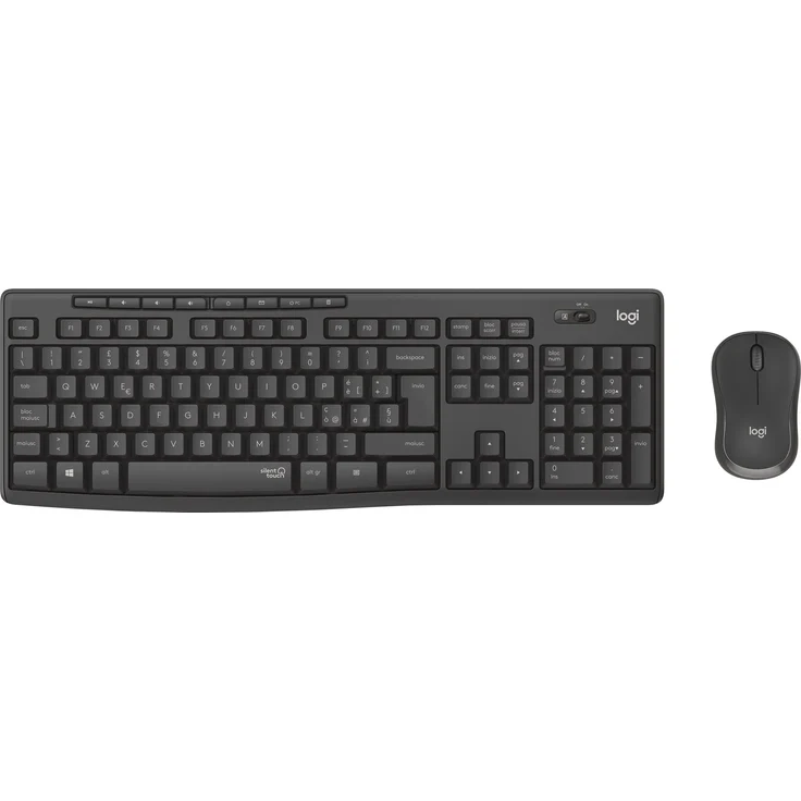 Logitech MK295 Silent - Tastatur-und-Maus-Set - kabellos - 2.4 GHz - Französisch AZERTY - Graphite (920-009795) – Bild 4