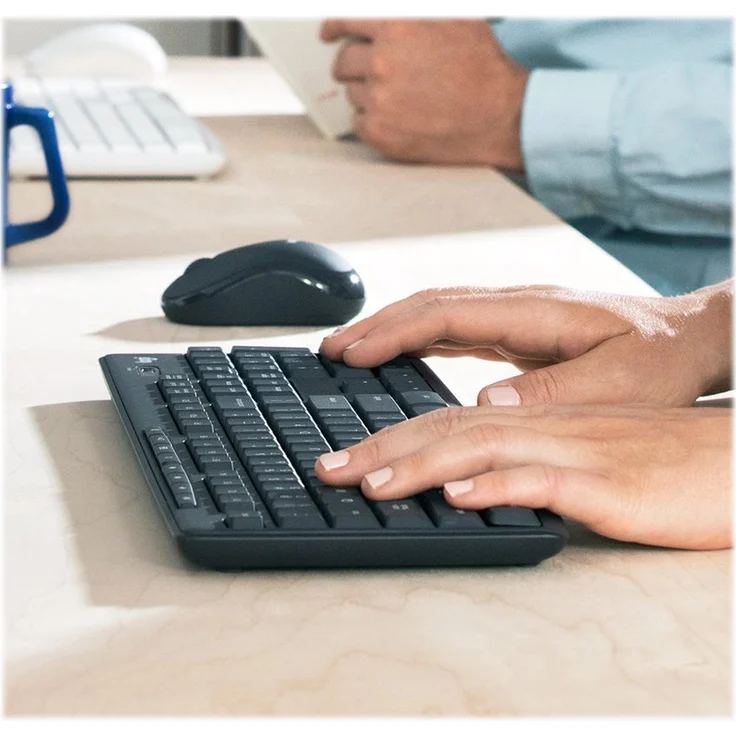 Logitech MK295 Silent - Tastatur-und-Maus-Set - kabellos - 2.4 GHz - Französisch AZERTY - Graphite (920-009795) – Bild 5