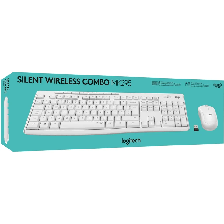LOGITECH MK295 Silent Wireless Combo - off weiss - fra AZERTY - central – Bild 5