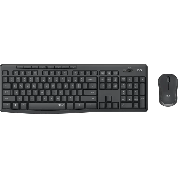 Logitech MK295 Silent - Tastatur-und-Maus-Set - kabellos - 2.4 GHz - USA International QWERTY - Graphite (920-009800) – Bild 7