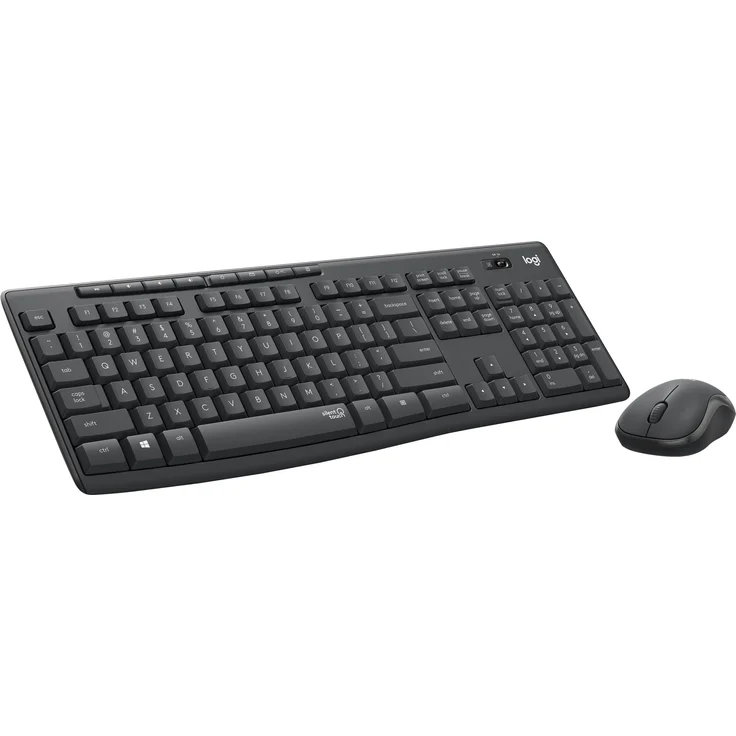 Logitech MK295 Silent - Tastatur-und-Maus-Set - kabellos - 2.4 GHz - USA International QWERTY - Graphite (920-009800) – Bild 2