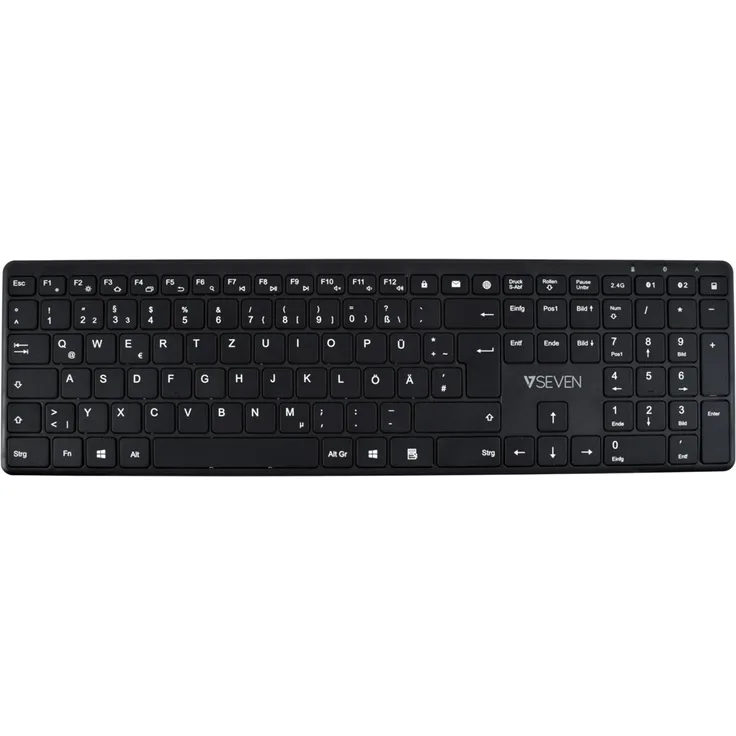 V7 KW550DEBT - Tastatur - Bluetooth, 2.4 GHz - QWERTZ - Deutsch - Scissor-Key (KW550DEBT)