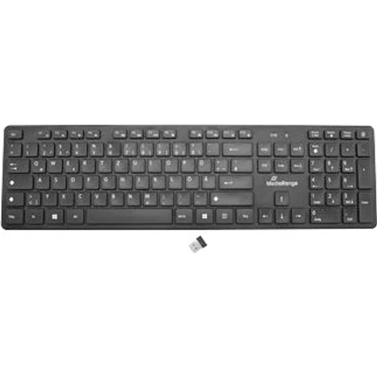 MediaRange MROS107 - Tastatur-und-Maus-Set - kabellos - 2.4 GHz - QWERTZ - Schwarz (MROS107) – Bild 5