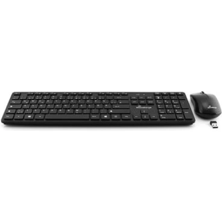 MediaRange MROS107 - Tastatur-und-Maus-Set - kabellos - 2.4 GHz - QWERTZ - Schwarz (MROS107) – Bild 1