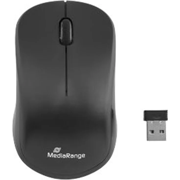 MediaRange MROS107 - Tastatur-und-Maus-Set - kabellos - 2.4 GHz - QWERTZ - Schwarz (MROS107) – Bild 4