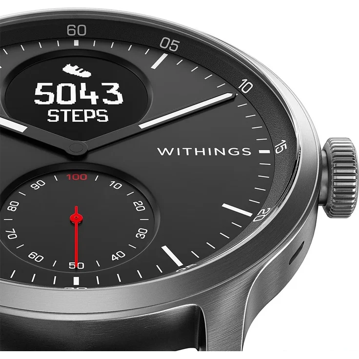 Withings ScanWatch Hybrid-Smartwatch GPS Unisex, 42mm, Schwarz – Bild 7