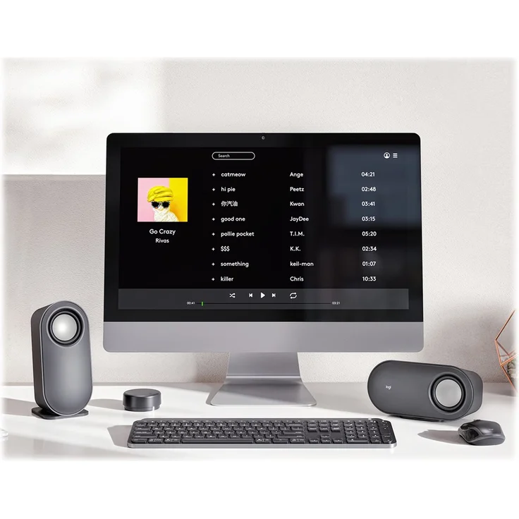 Logitech Z407 Lautsprecher, schwarz, Bluetooth, Subwoofer, raumfüllender Sound – Bild 6