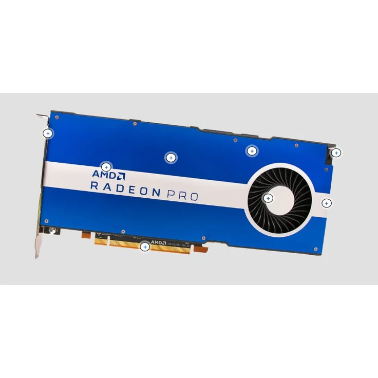 AMD Radeon Pro W5500, 8GB GDDR6, 4x DP (100-506095) – Bild 2