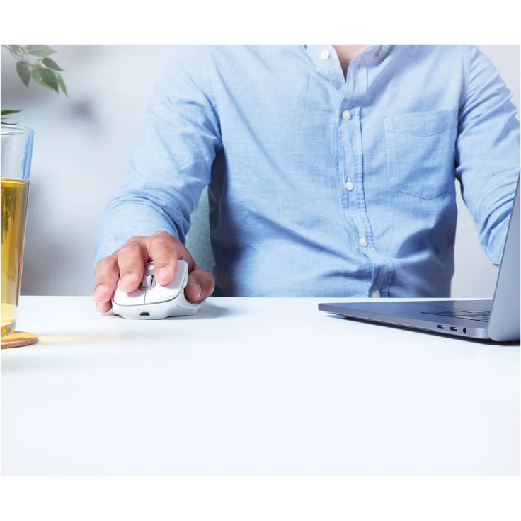 Trust Ozaa Rechargeable Wireless Mouse weiß, USB (24035) – Bild 5