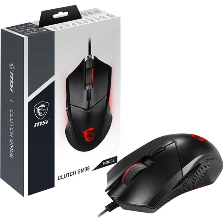 MSI Clutch GM08 Gaming Mouse, USB (S12-0401800-CLA) – Bild 6