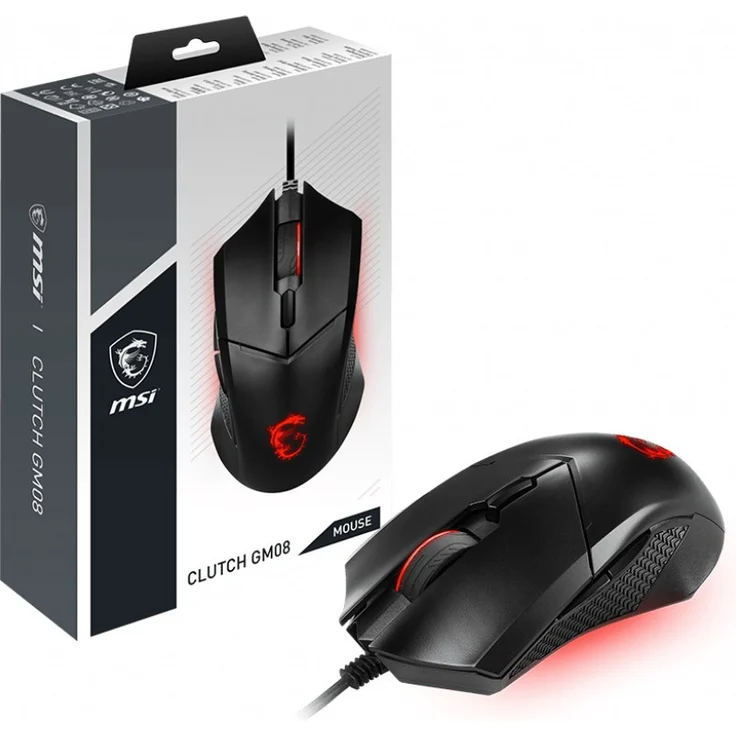 MSI Clutch GM08 Gaming Mouse, USB (S12-0401800-CLA) – Bild 8