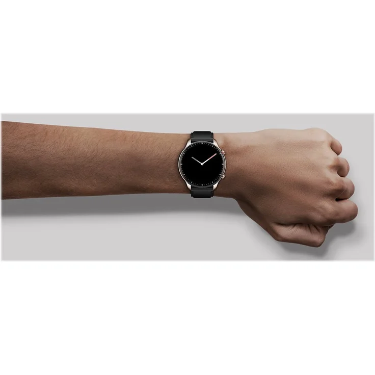 Amazfit GTR 2 Classic Smartwatch GPS, Unisex, 46,4mm, Edelstahlgehäuse, Lederarmband, Obsidian Black – Bild 18