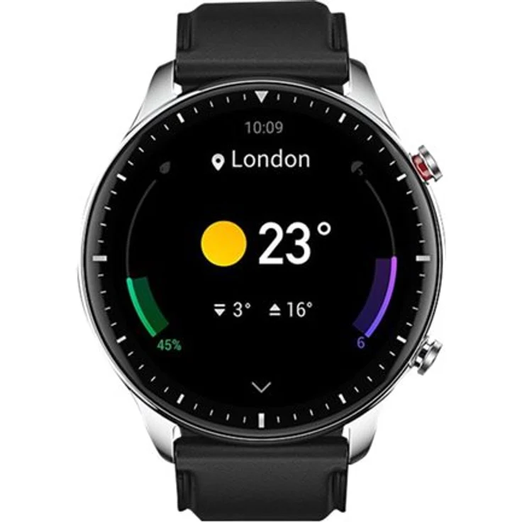 Amazfit GTR 2 Classic Smartwatch GPS, Unisex, 46,4mm, Edelstahlgehäuse, Lederarmband, Obsidian Black – Bild 21