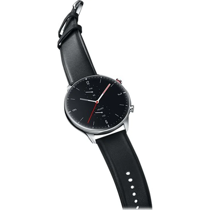 Amazfit GTR 2 Classic Smartwatch GPS, Unisex, 46,4mm, Edelstahlgehäuse, Lederarmband, Obsidian Black – Bild 24