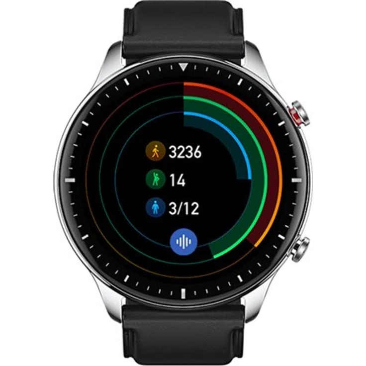 Amazfit GTR 2 Classic Smartwatch GPS, Unisex, 46,4mm, Edelstahlgehäuse, Lederarmband, Obsidian Black – Bild 19
