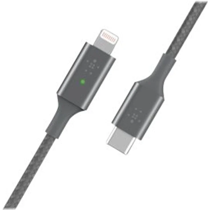 Belkin Smart LED USB-C auf Lightning Kabel, 1,2 m, grau – Bild 7