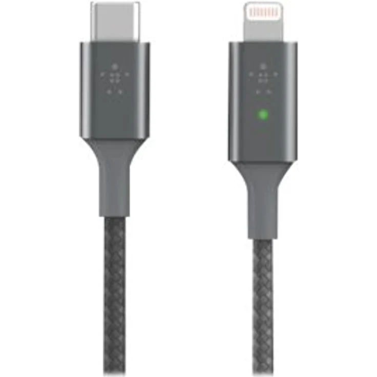 Belkin Smart LED USB-C auf Lightning Kabel, 1,2 m, grau – Bild 6