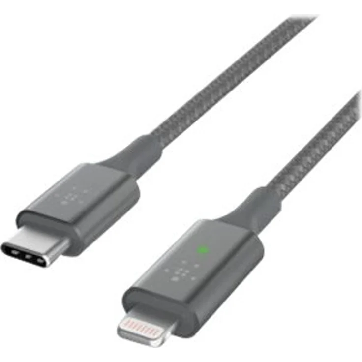 Belkin Smart LED USB-C auf Lightning Kabel, 1,2 m, grau – Bild 2
