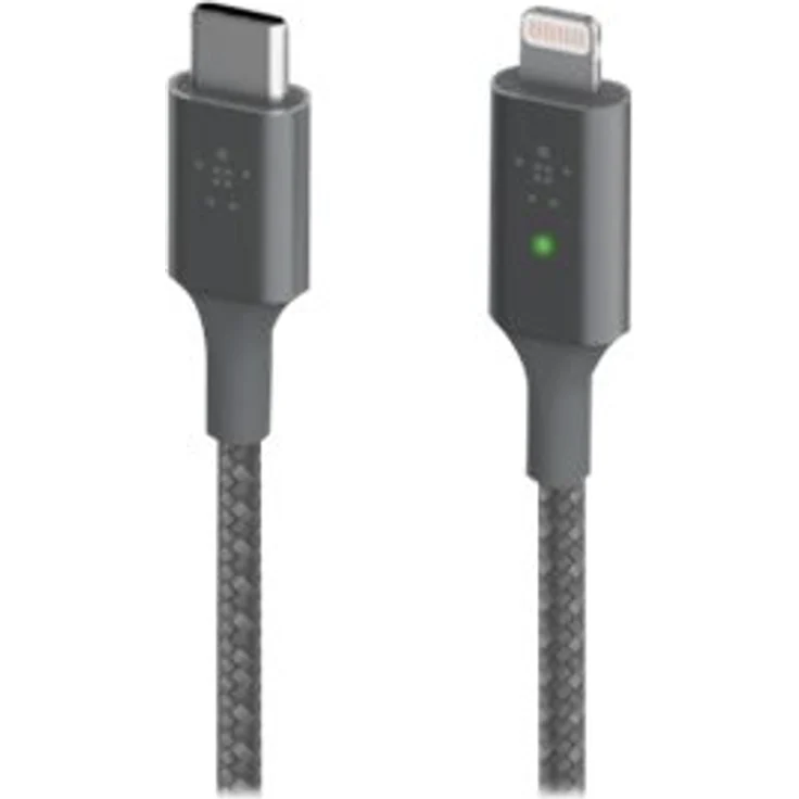 Belkin Smart LED USB-C auf Lightning Kabel, 1,2 m, grau – Bild 4