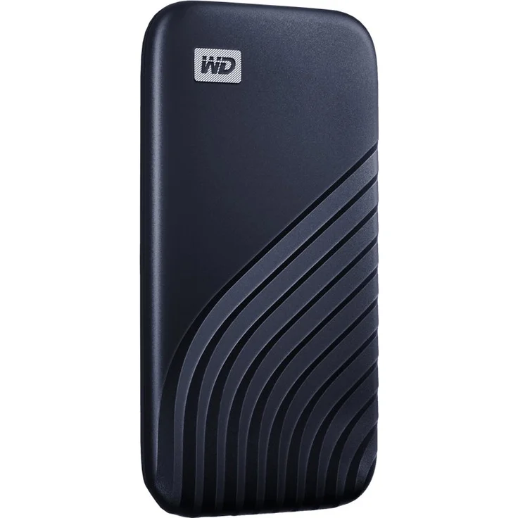 WD My Passport SSD WDBAGF0020BBL - Solid-State-Disk - verschlüsselt - 2 TB - extern (tragbar) - USB 3.2 Gen 2 (USB-C Steckverbinder) - 256-Bit-AES - Mitternachtsblau (WDBAGF0020BBL-WESN) – Bild 2