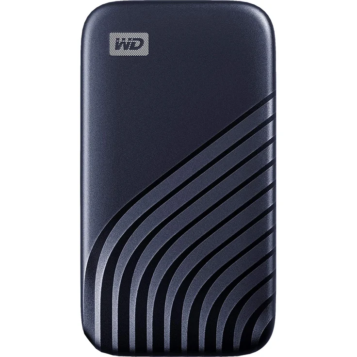 WD My Passport SSD WDBAGF0020BBL - Solid-State-Disk - verschlüsselt - 2 TB - extern (tragbar) - USB 3.2 Gen 2 (USB-C Steckverbinder) - 256-Bit-AES - Mitternachtsblau (WDBAGF0020BBL-WESN) – Bild 7