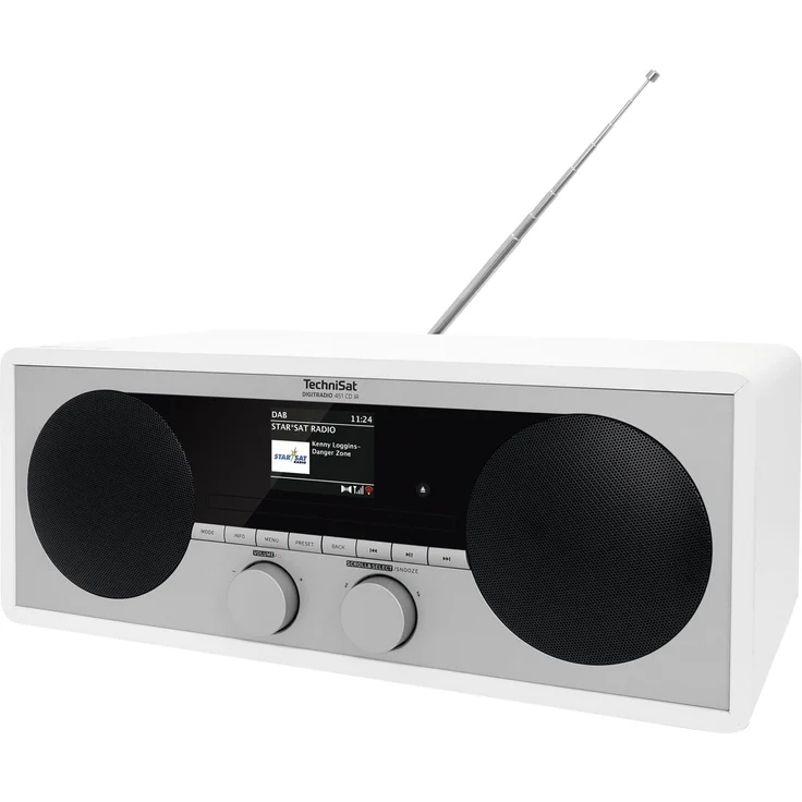 TechniSat DIGITRADIO 451 CD IR CD-Radio mit Bluetooth, WLAN, Wecker, TFT-Display, Wecker, weiß – Bild 6