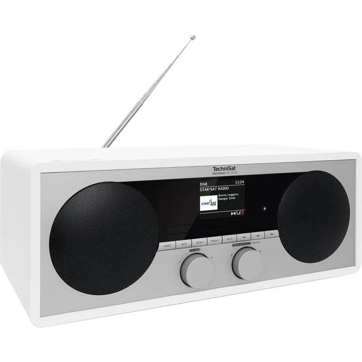 TechniSat DIGITRADIO 451 CD IR CD-Radio mit Bluetooth, WLAN, Wecker, TFT-Display, Wecker, weiß – Bild 5