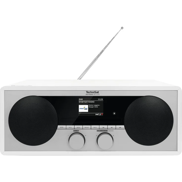TechniSat DIGITRADIO 451 CD IR CD-Radio mit Bluetooth, WLAN, Wecker, TFT-Display, Wecker, weiß – Bild 4