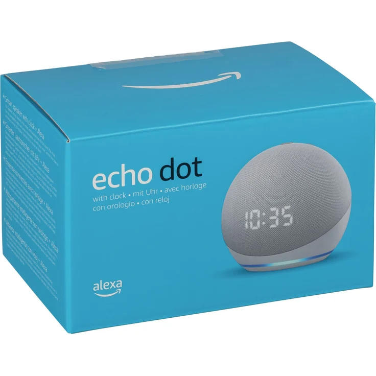 Amazon Echo Dot mit Uhr (4. Generation) Smart Clock für den Nachttisch, mit Alexa, Weiß – Bild 11