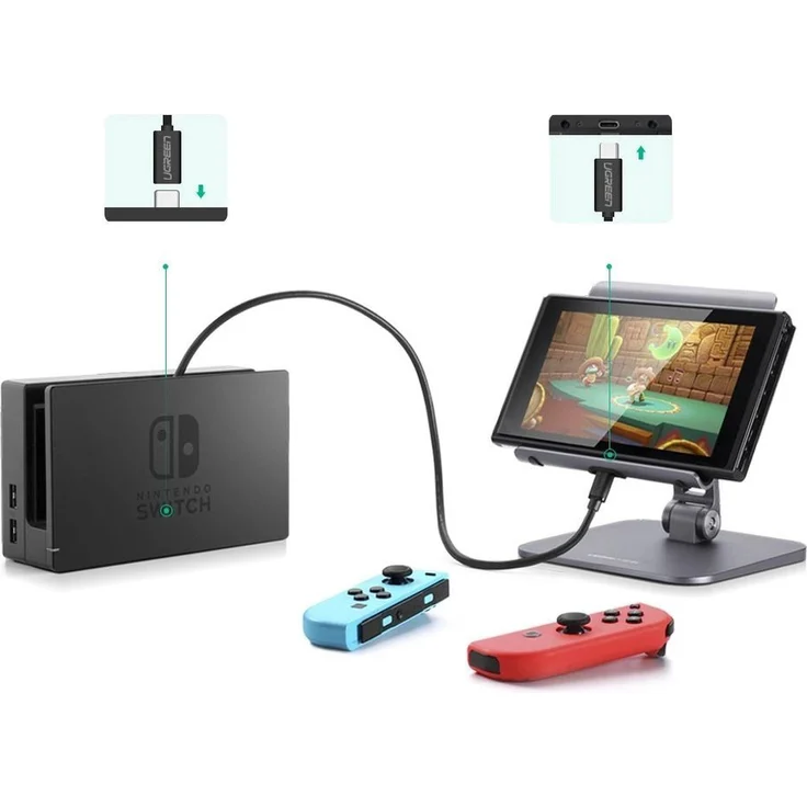 Ugreen Typ C Verlängerungskabel USB C Adapter Kabel 3.1 C Stecker Buchse 4k 60hz – Bild 7