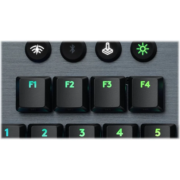 Logitech G915 TKL Tenkeyless LIGHTSPEED Wireless RGB Mechanical Gaming Keyboard - Tastatur - backlit - USB, Bluetooth, LIGHTSPEED - QWERTY - USA International - GL Clicky - Kohle (920-009537) – Bild 4