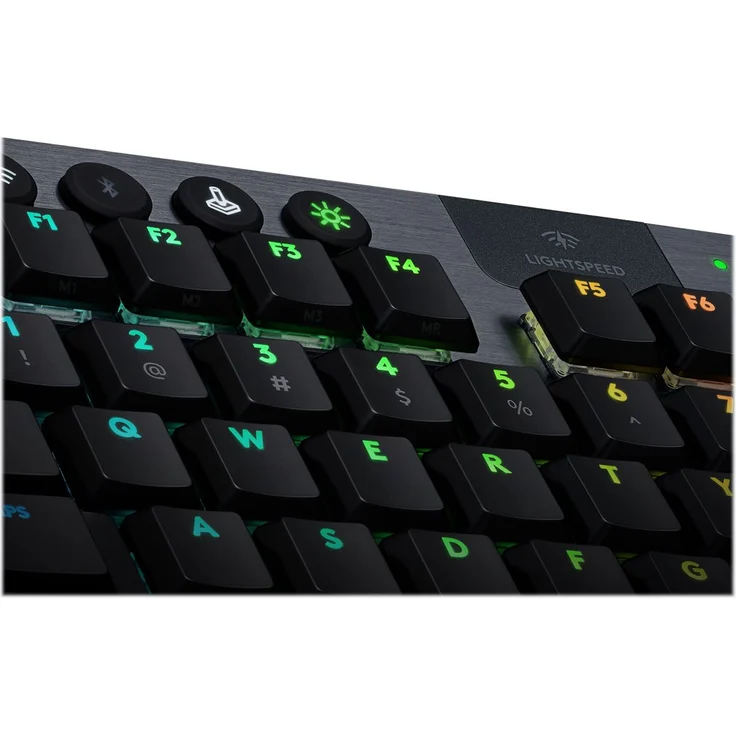 Logitech G915 TKL Tenkeyless LIGHTSPEED Wireless RGB Mechanical Gaming Keyboard - Tastatur - backlit - USB, Bluetooth, LIGHTSPEED - QWERTY - USA International - GL Clicky - Kohle (920-009537) – Bild 9