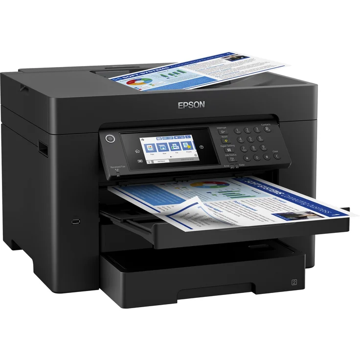 Epson WorkForce WF-7830DTWF 4-in-1 Tintenstrahl-Multifunktionsgerät (Drucker, Scanner, Kopierer, Fax) Auflösung: 4800 x 2400, USB, LAN, Cardreader, WLAN, AirPrint, Mobile Print, NFC, Cloud Print (C11CH68403) – Bild 4