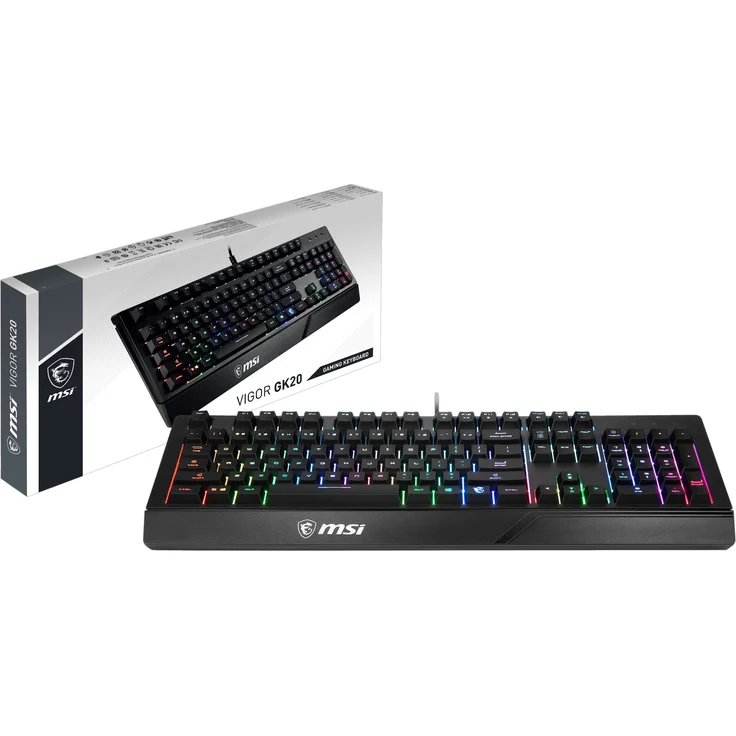 MSI Vigor GK20 - Tastatur - hintergrundbeleuchtet - USB - Deutsch QWERTZ (S11-04DE231-CLA) – Bild 8