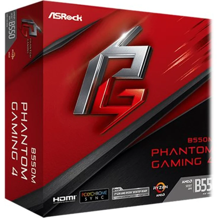 Asrock B550M Phantom Gaming 4 - ATX, AMD B550, Sockel AM4, Dual-channel DDR4-SDRAM (90-MXBE90-A0UAYZ) – Bild 4