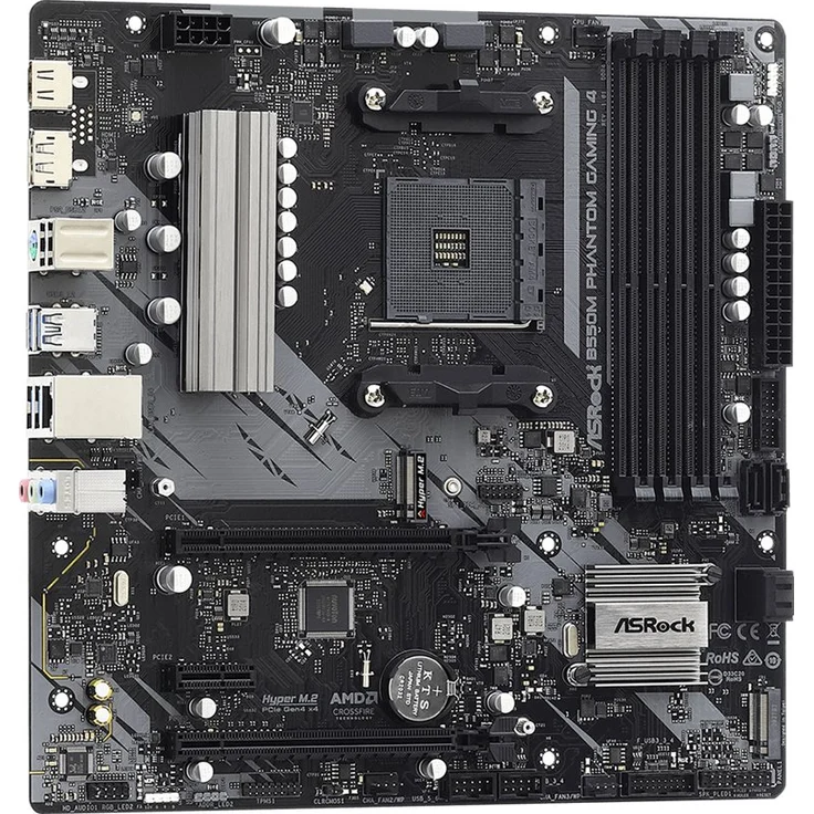 Asrock B550M Phantom Gaming 4 - ATX, AMD B550, Sockel AM4, Dual-channel DDR4-SDRAM (90-MXBE90-A0UAYZ) – Bild 5