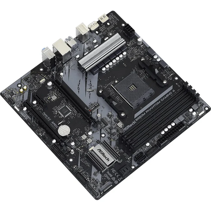 Asrock B550M Phantom Gaming 4 - ATX, AMD B550, Sockel AM4, Dual-channel DDR4-SDRAM (90-MXBE90-A0UAYZ) – Bild 3