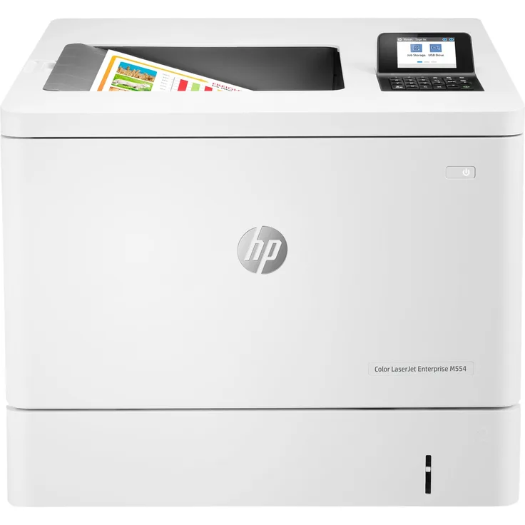 HP Color LaserJet Enterprise M554dn - Laserdrucker, Farbe, Auflösung: 600 x 600 dpi, Druckgeschwindigkeit (S/W): 33 S/min, Papierzufuhr: 650 Blatt (7ZU81A)