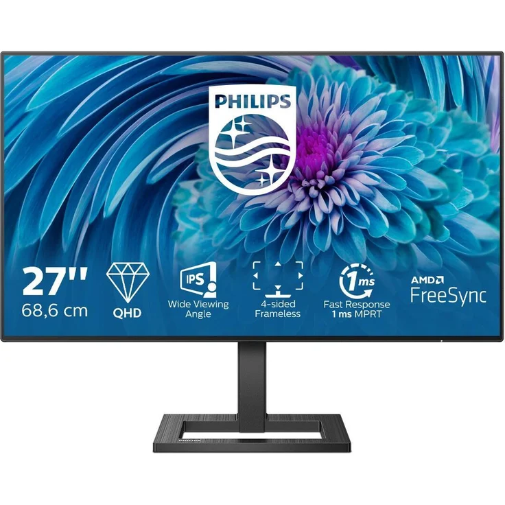 Philips E-line 275E2FAE - 27 Zoll, QHD (2560 x 1440), IPS-Panel, 75Hz, 4ms, 350cd/m² (275E2FAE/00) – Bild 6