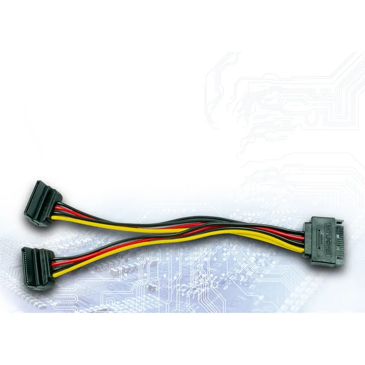 Inter-Tech Adapter 1xS-ATA -> 2x S-ATA, 0,15m retail
