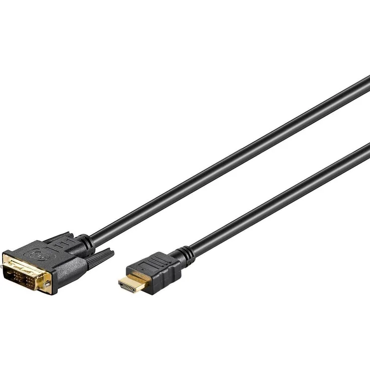 Adapterkabel HDMI Typ A Stecker DVI-D 24+1 Stecker schwarz - Länge: 10,0 m