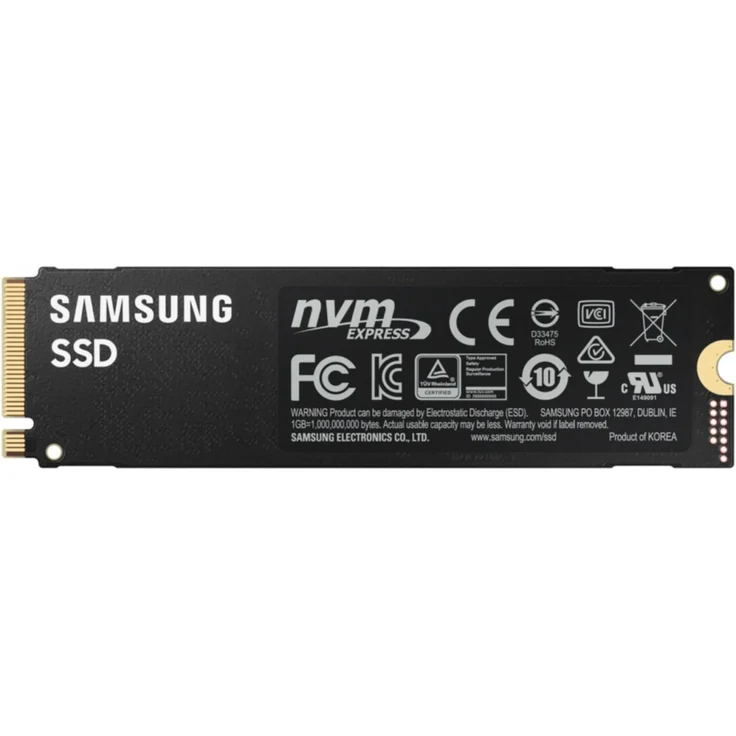 Samsung 980 PRO MZ-V8P1T0BW - Solid-State-Disk - verschlüsselt - 1 TB - intern - M.2 2280 - PCI Express 4.0 x4 (NVMe) - Puffer: 1 GB - 256-Bit-AES - TCG Opal Encryption (MZ-V8P1T0BW) – Bild 3