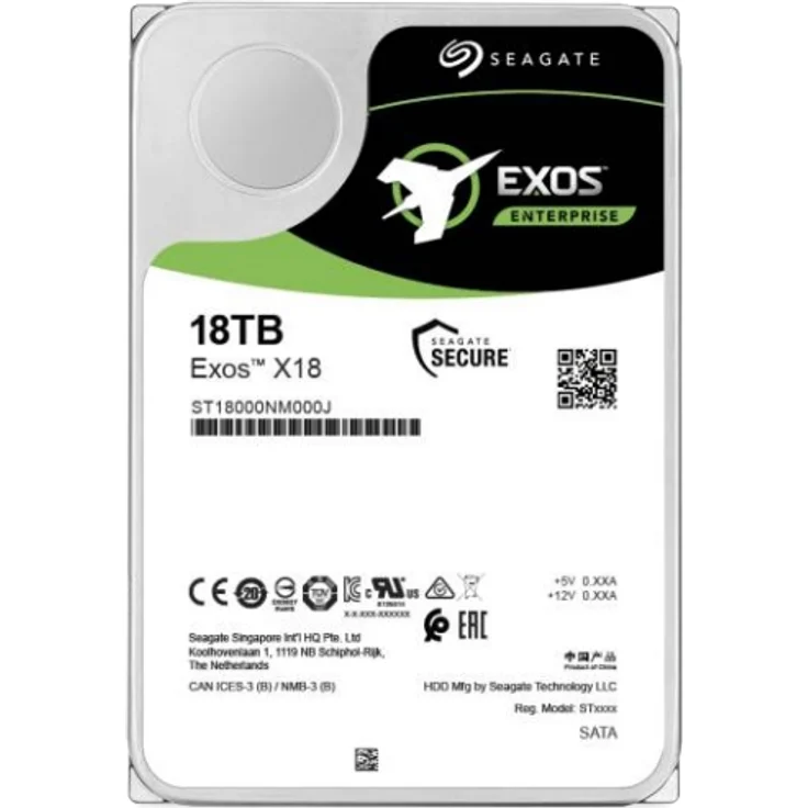 Seagate Exos X18 ST18000NM000J - Festplatte - 18 TB - intern - SATA 6Gb/s - 7200 rpm - Puffer: 256 MB (ST18000NM000J) – Bild 8