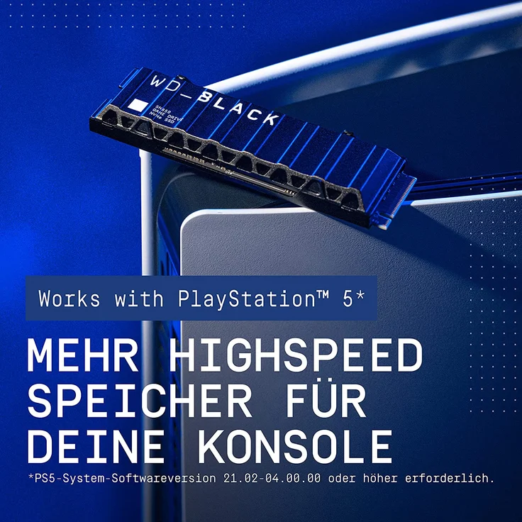 WD Black 1TB SN850 NVMe SSD Supremely Fast PCIe Gen4 x4 M.2 mit Khlkrper internal single-packed – Bild 2