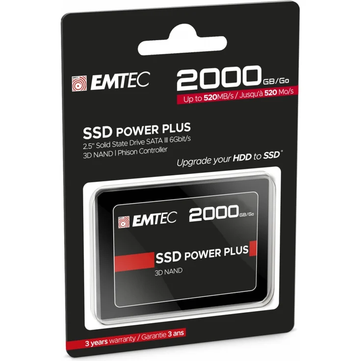 EMTEC X150 Power Plus - Solid-State-Disk - 2 TB - intern - 2.5 Zoll (6.4 cm) - SATA 6Gb/s (ECSSD2TX150) – Bild 3