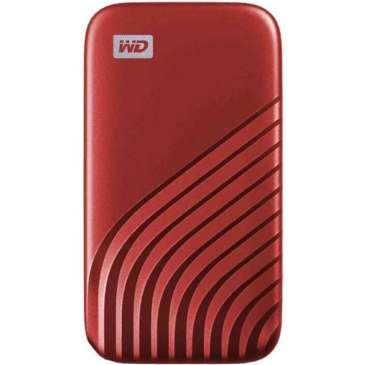 WD My Passport SSD WDBAGF0020BRD - Solid-State-Disk - verschlüsselt - 2 TB - extern (tragbar) - USB 3.2 Gen 2 (USB-C Steckverbinder) - 256-Bit-AES - Rot (WDBAGF0020BRD-WESN) – Bild 2