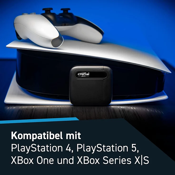 Crucial X6 - Solid-State-Disk - 1 TB - extern (tragbar) - USB 3.1 Gen 2 (USB-C Steckverbinder) - Schwarz (CT1000X6SSD9) – Bild 11